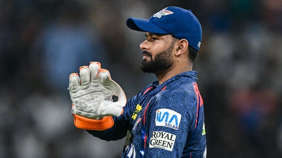 Lucknow Super Giants' captain Rishabh Pant gestures during the Indian Premier League (IPL) Twenty20 cricket match between Lucknow Super Giants and Sunrisers Hyderabad at the Ekana Cricket Stadium in Lucknow on May 19, 2025. (Photo by Money SHARMA / AFP) / -- IMAGE RESTRICTED TO EDITORIAL USE - STRICTLY NO COMMERCIAL USE --